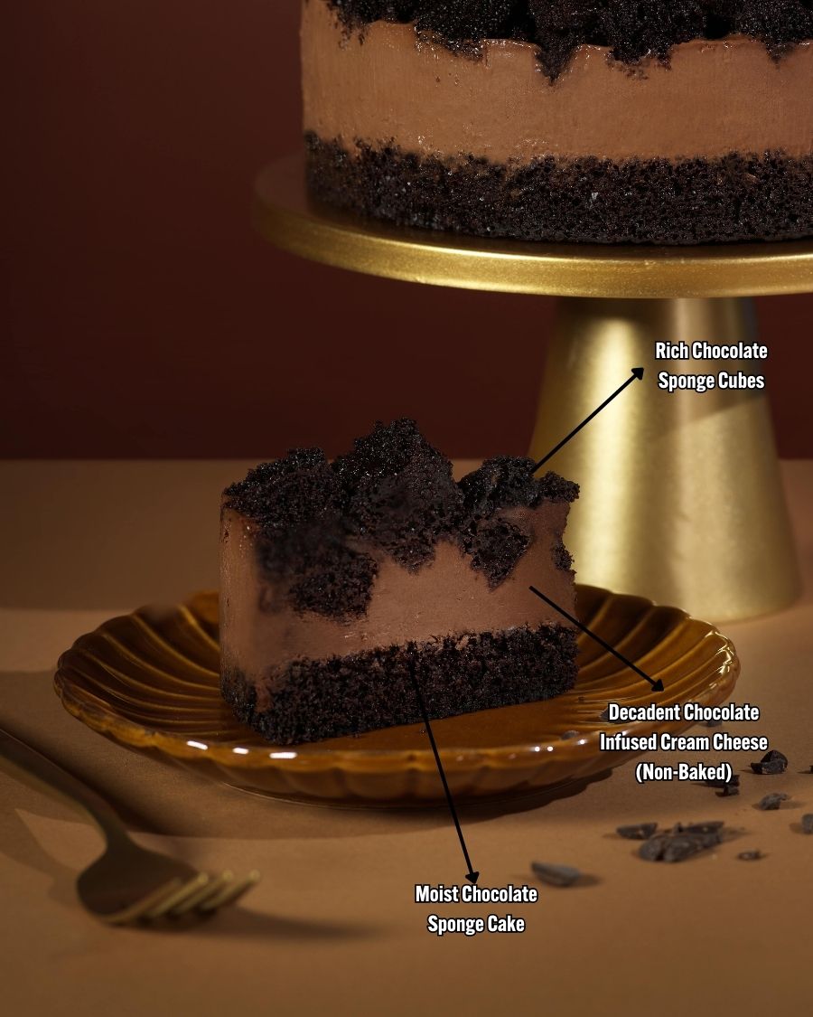 Naughty and Nice Chocolate Cheesecake